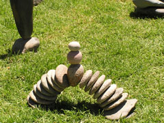 Stacked stones from the 2004 Health and Harmony Festival